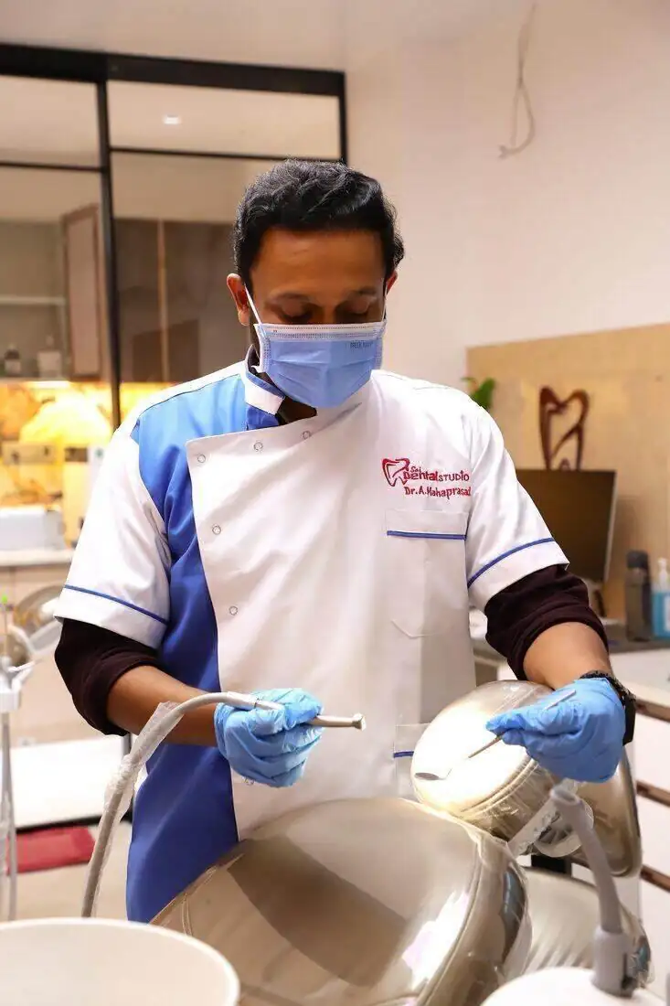 Dr. A. Mahaprasad at work